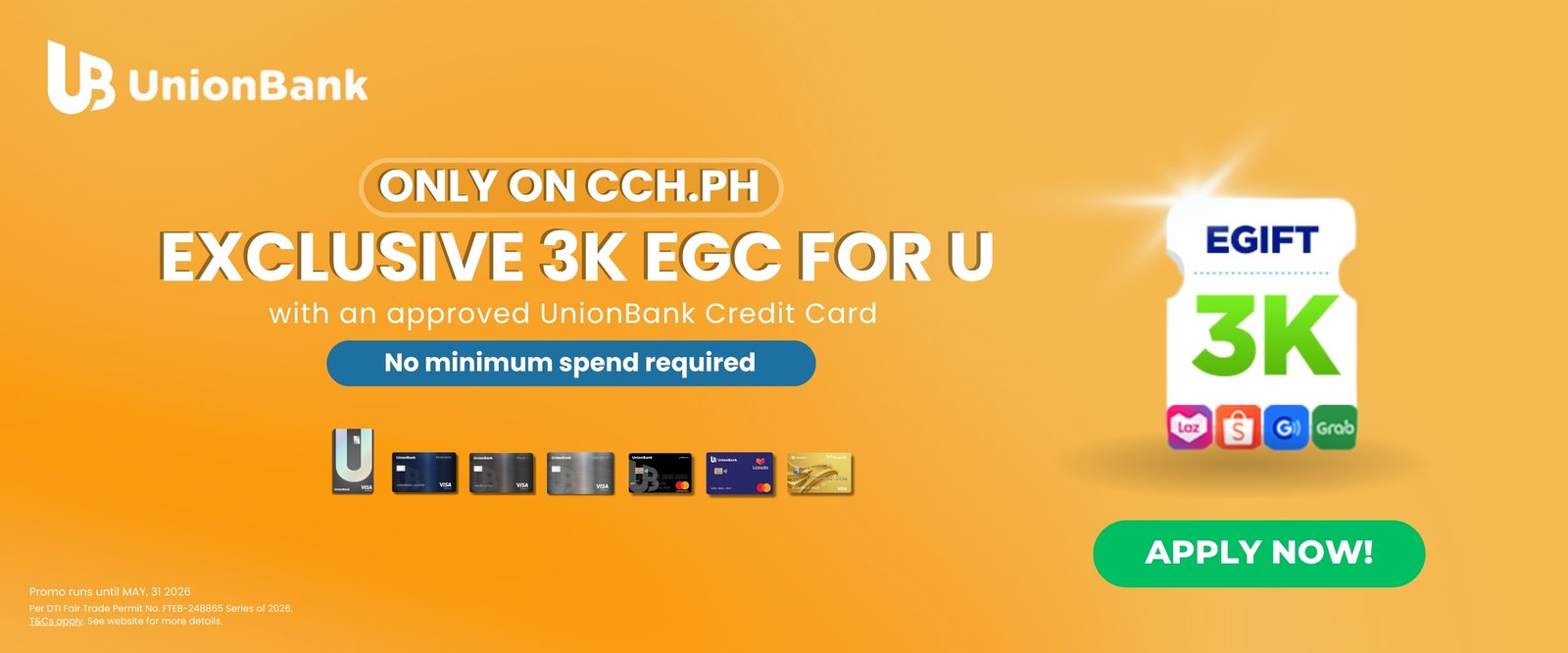 UnionBank 3K promo